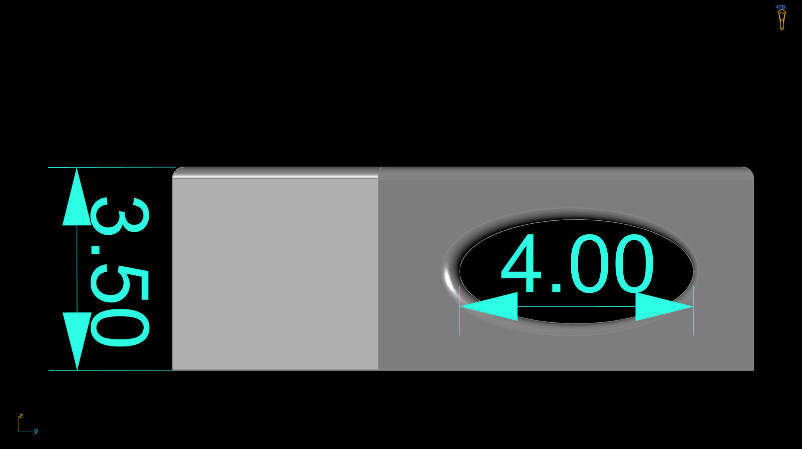 Initial Letter Pendant Y 3D print model_4