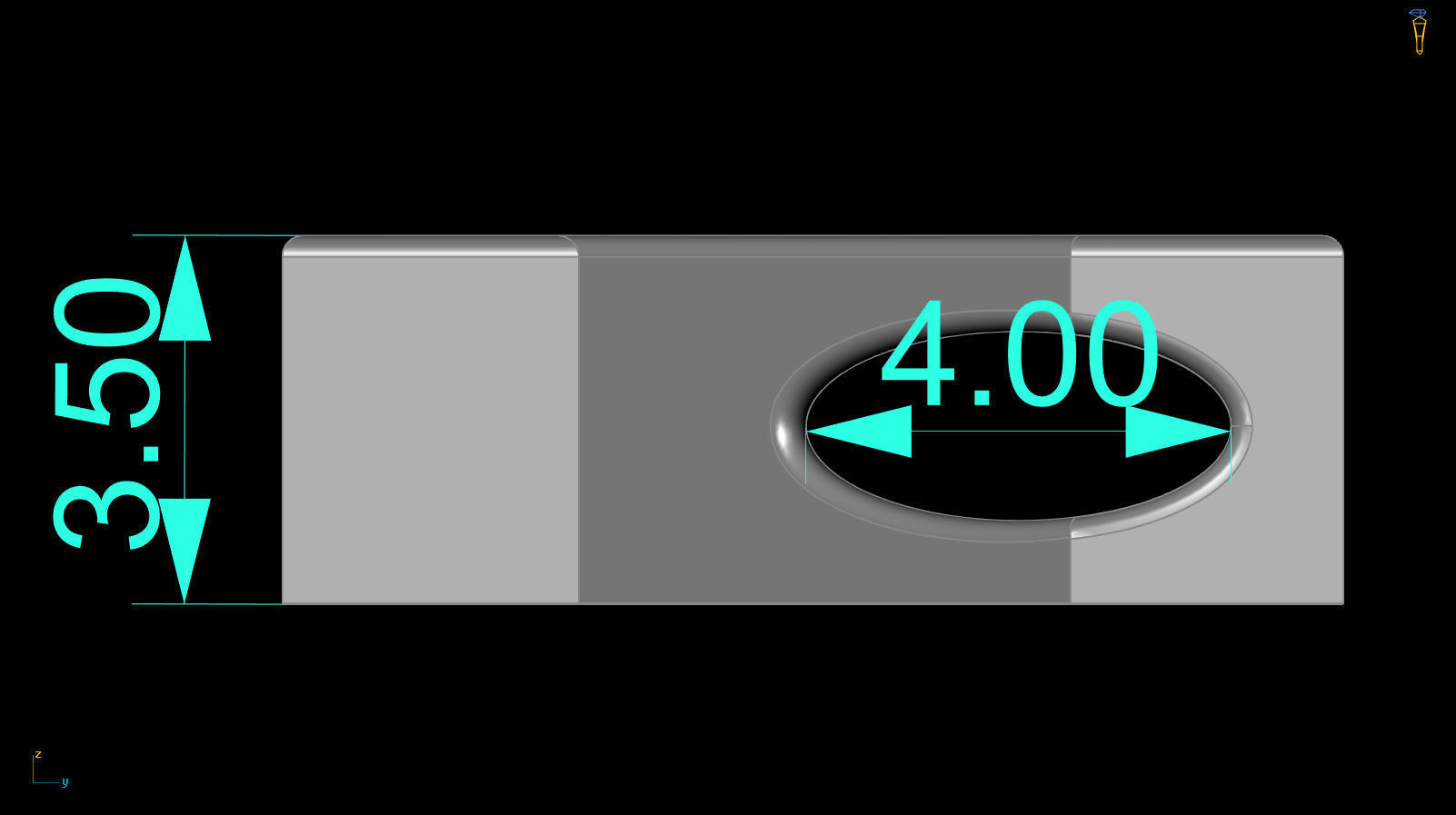 Initial Letter Pendant Z 3D print model_4