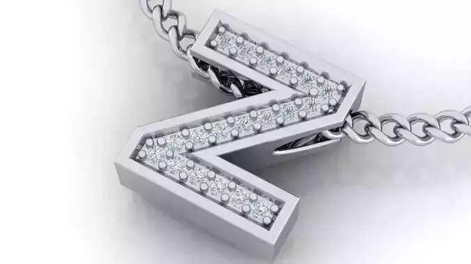 Initial Letter Pendant Z