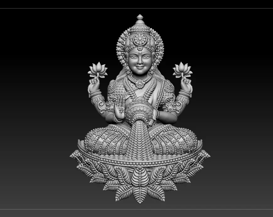 Laxmi Mata 3D print model 3D print model