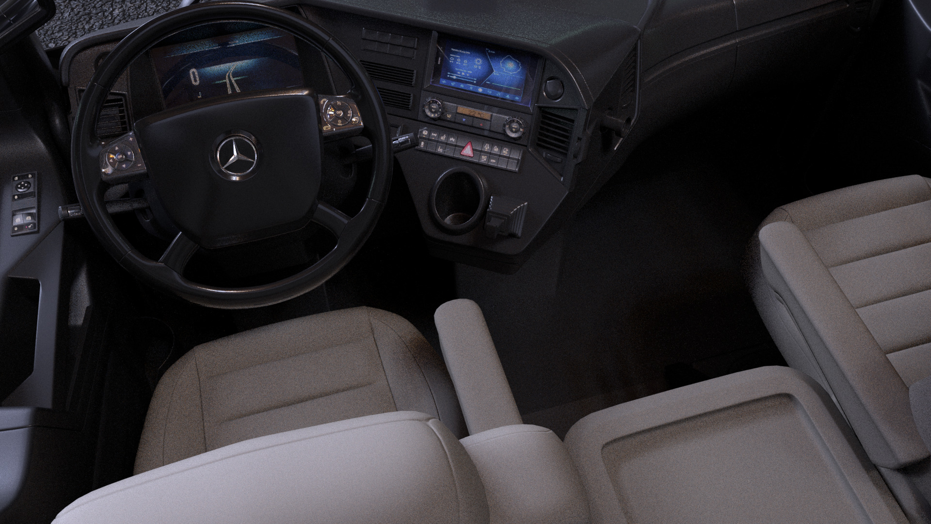 Mercedes Urban E-truck - Render Ready-unreal-vray-redshift 3D model_6