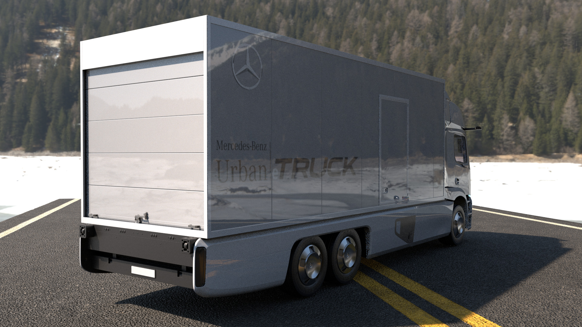 Mercedes Urban E-truck - Render Ready-unreal-vray-redshift 3D model_2