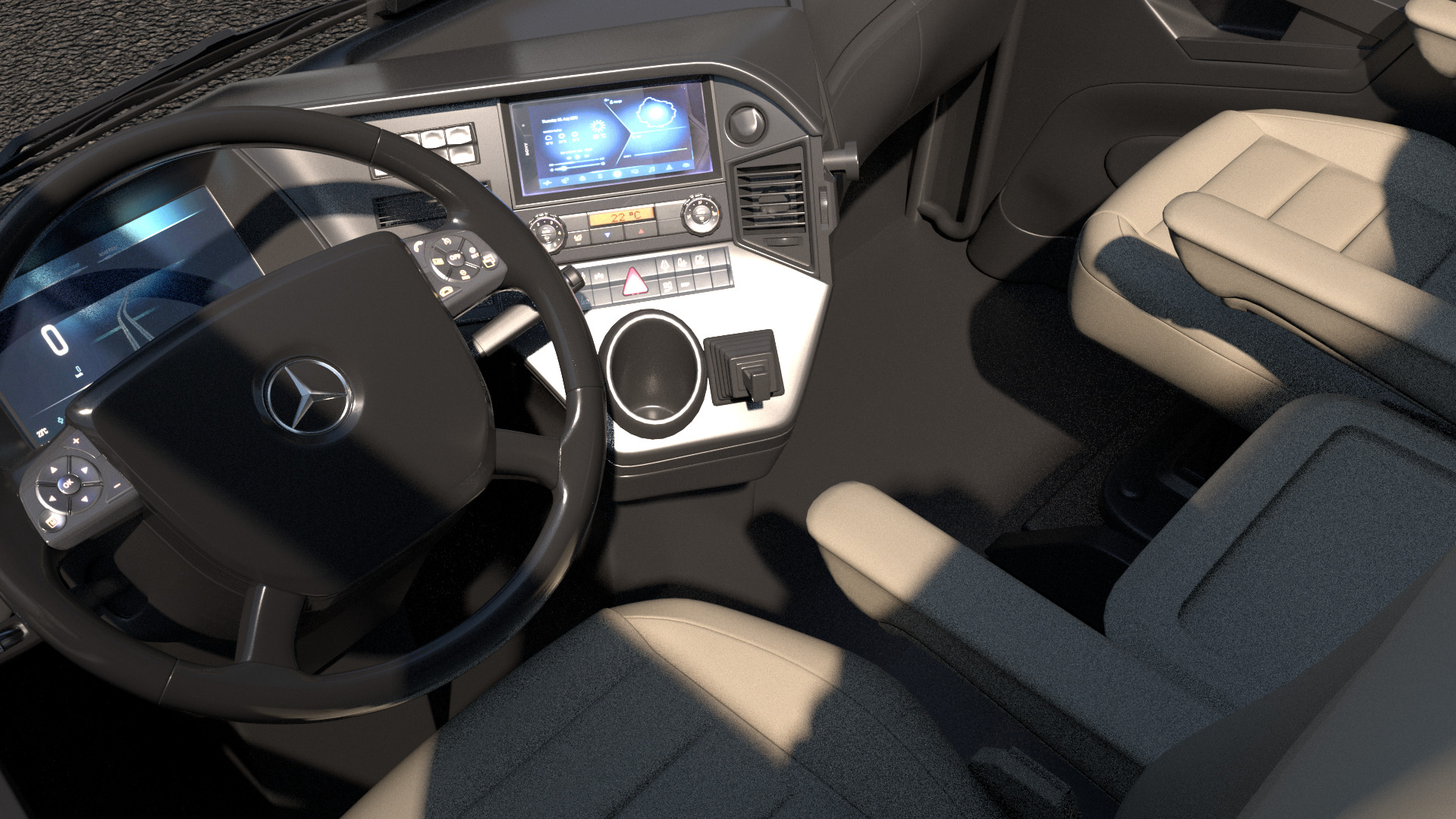 Mercedes Urban E-truck - Render Ready-unreal-vray-redshift 3D model_4