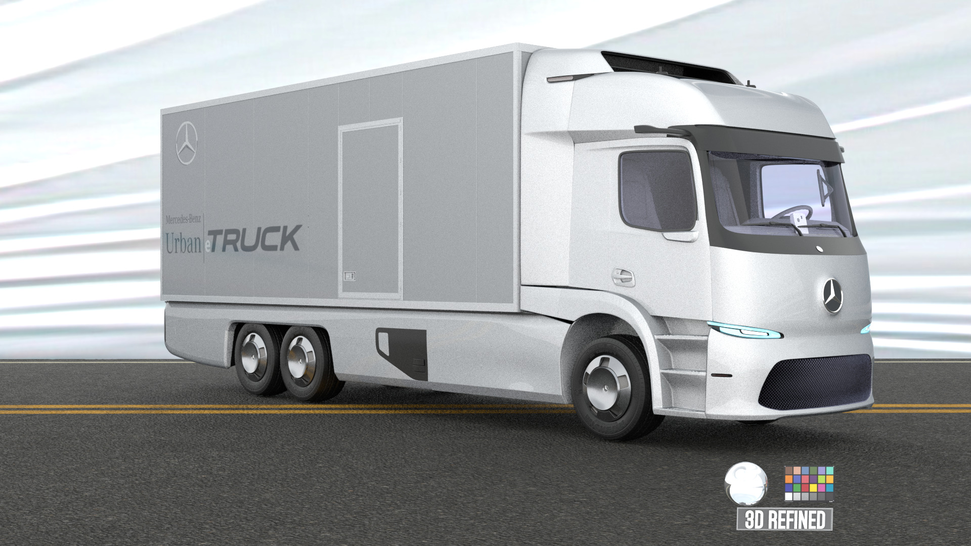 Mercedes Urban E-truck - Render Ready-unreal-vray-redshift 3D model_14