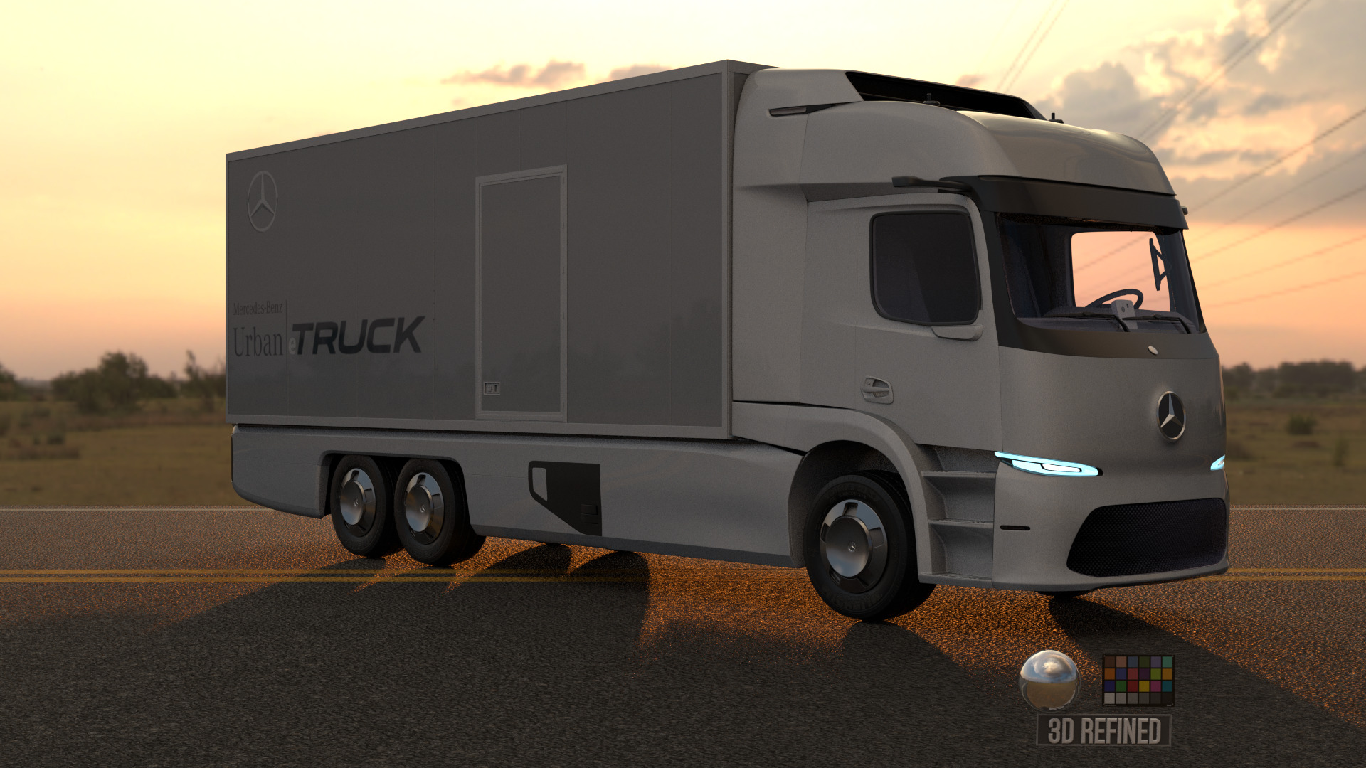 Mercedes Urban E-truck - Render Ready-unreal-vray-redshift 3D model_11