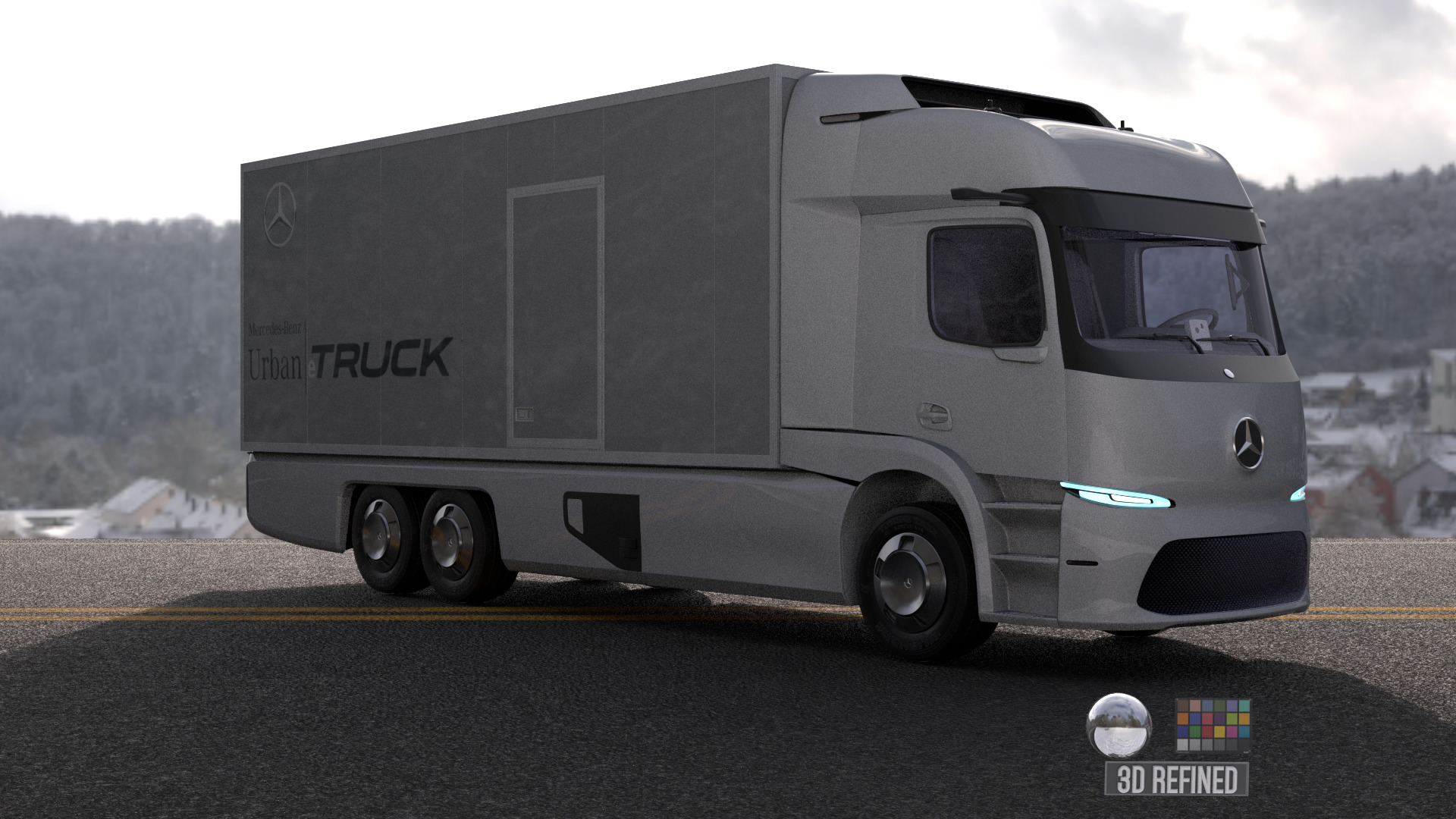 Mercedes Urban E-truck - Render Ready-unreal-vray-redshift 3D model_13