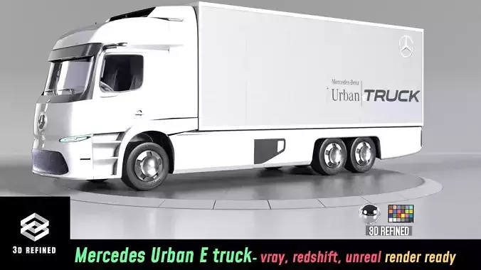 Mercedes Urban E-truck - Render Ready-unreal-vray-redshift 3D model