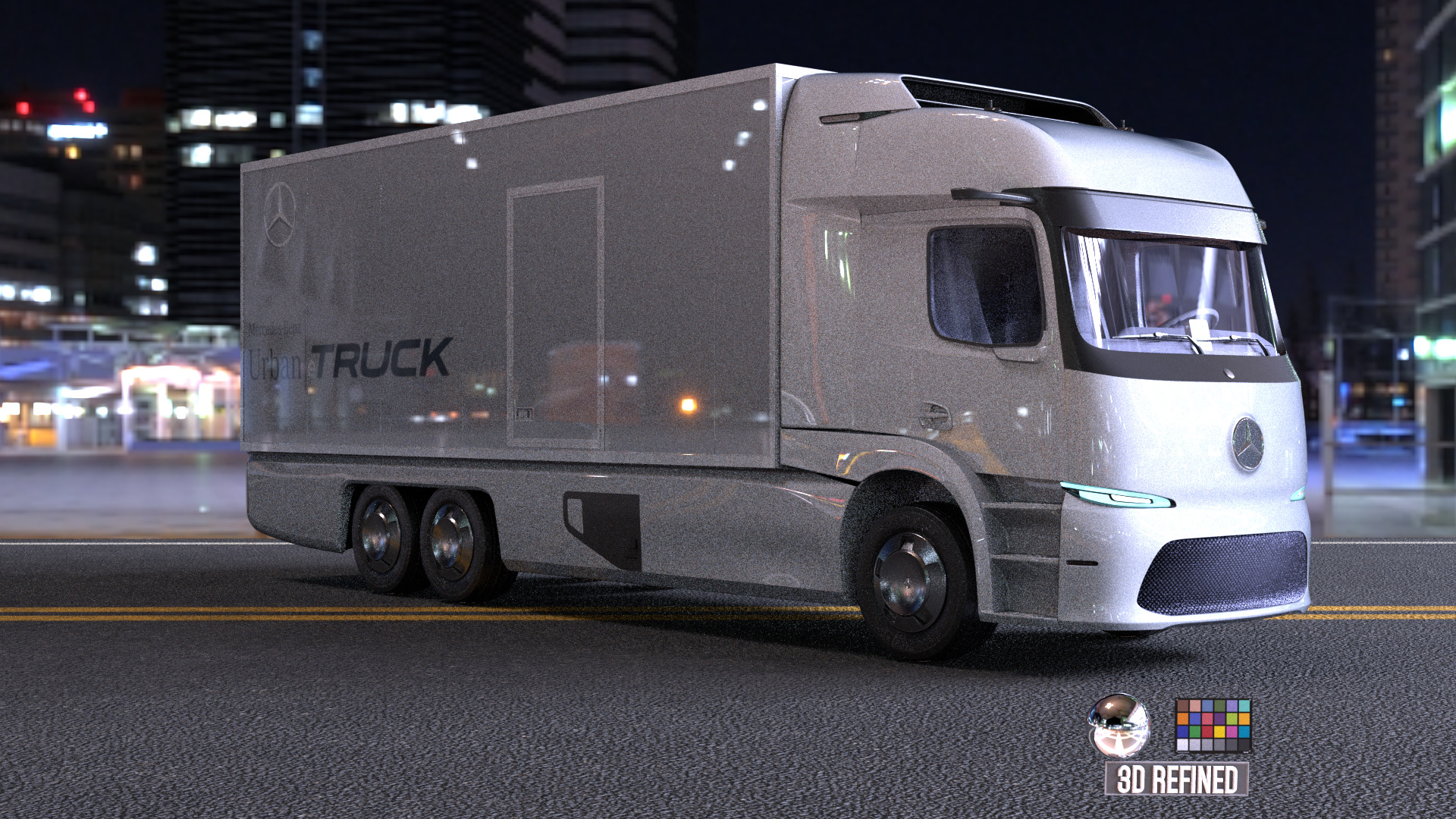 Mercedes Urban E-truck - Render Ready-unreal-vray-redshift 3D model_12