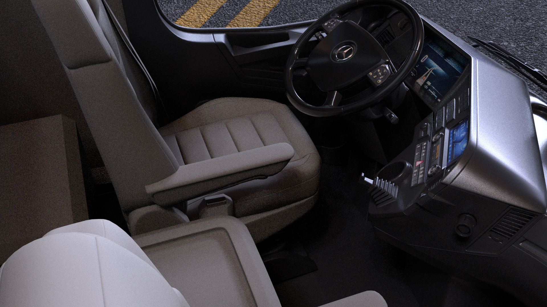 Mercedes Urban E-truck - Render Ready-unreal-vray-redshift 3D model_5