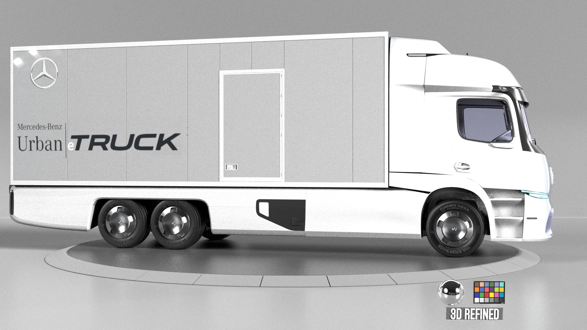 Mercedes Urban E-truck - Render Ready-unreal-vray-redshift 3D model_1