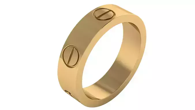 Cartier Love Ring Size Usa 8 and a half 3D print model