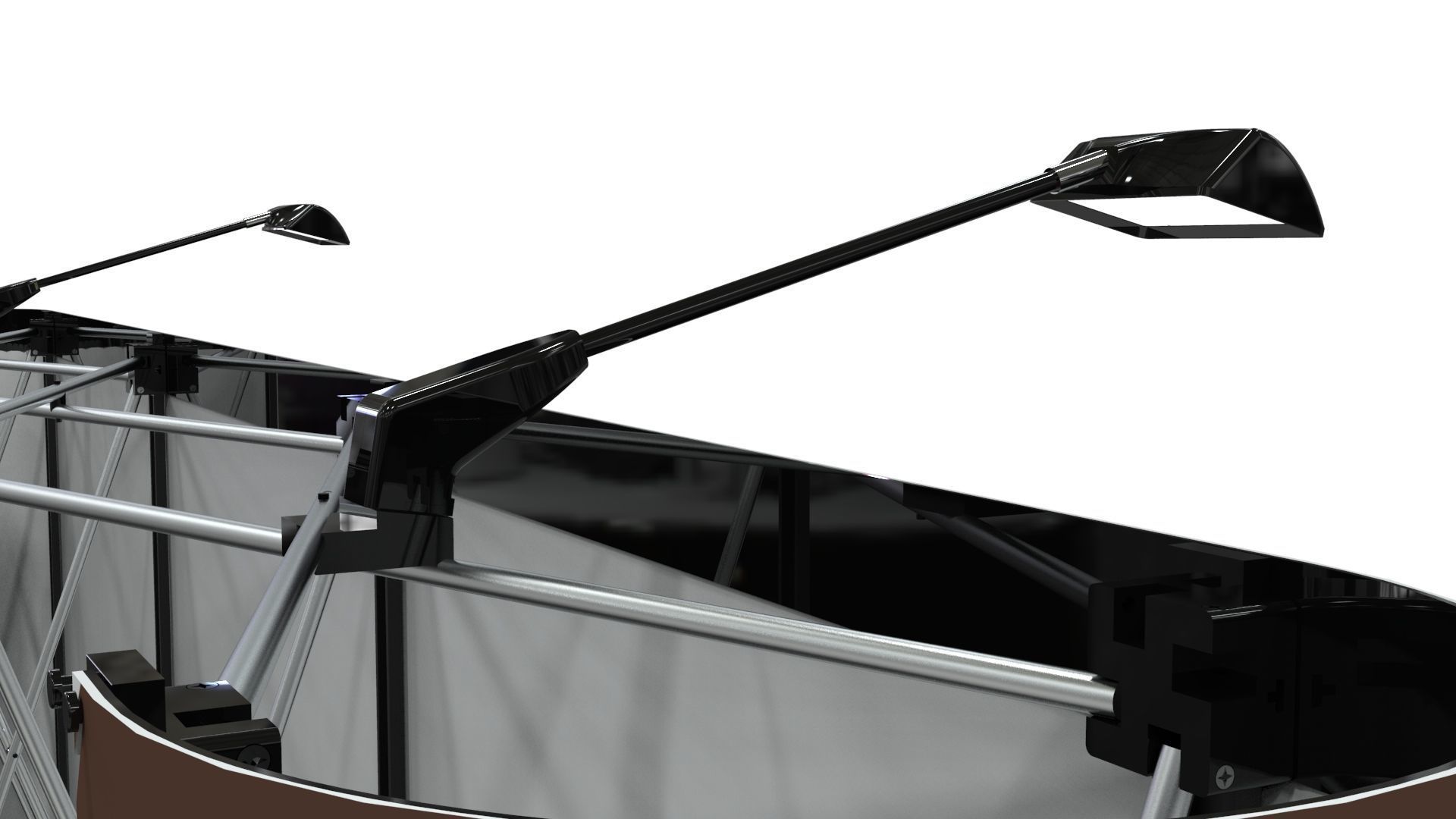 Pop-Up Banner Display - Straight - 3 Sections 3D model_7