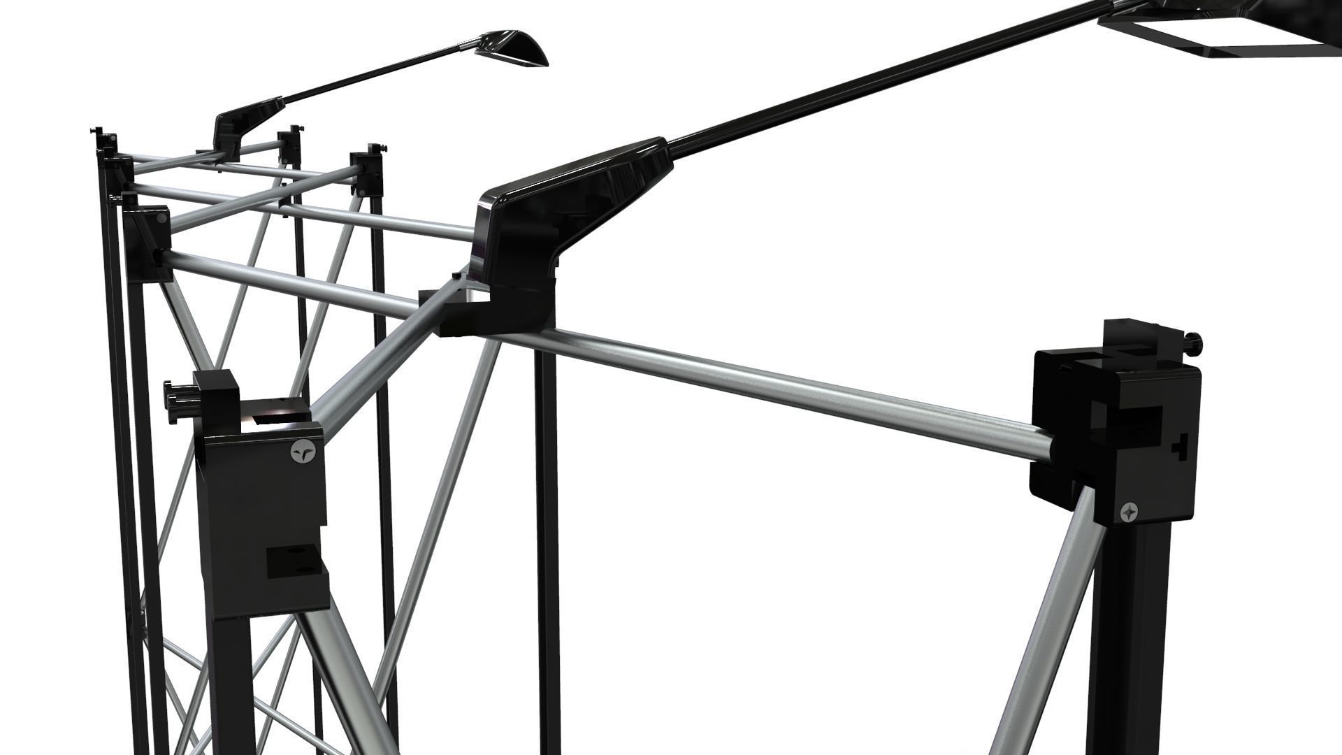 Pop-Up Banner Display - Straight - 3 Sections 3D model_11