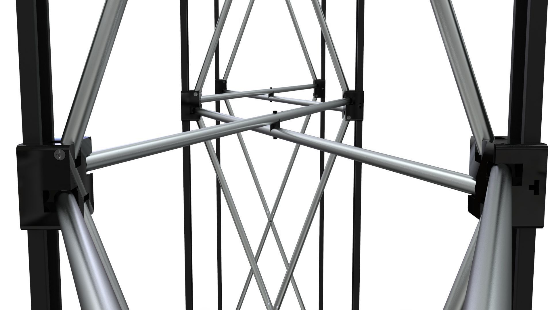 Pop-Up Banner Display - Straight - 3 Sections 3D model_10