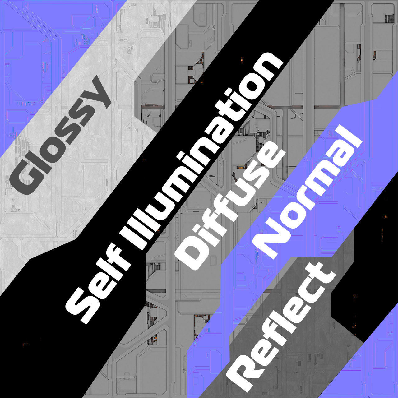 Sci-fi Textures MEGA Pack 3D model_18