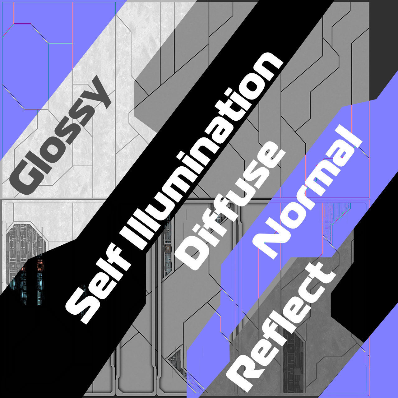 Sci-fi Textures MEGA Pack 3D model_11