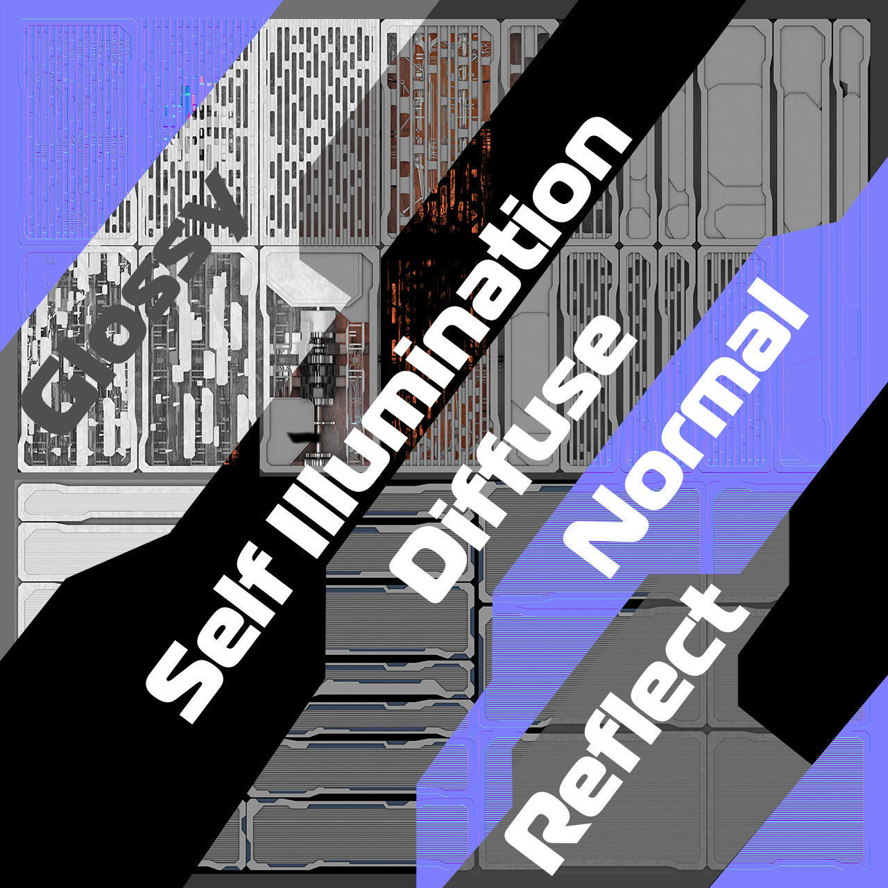 Sci-fi Textures MEGA Pack 3D model_13