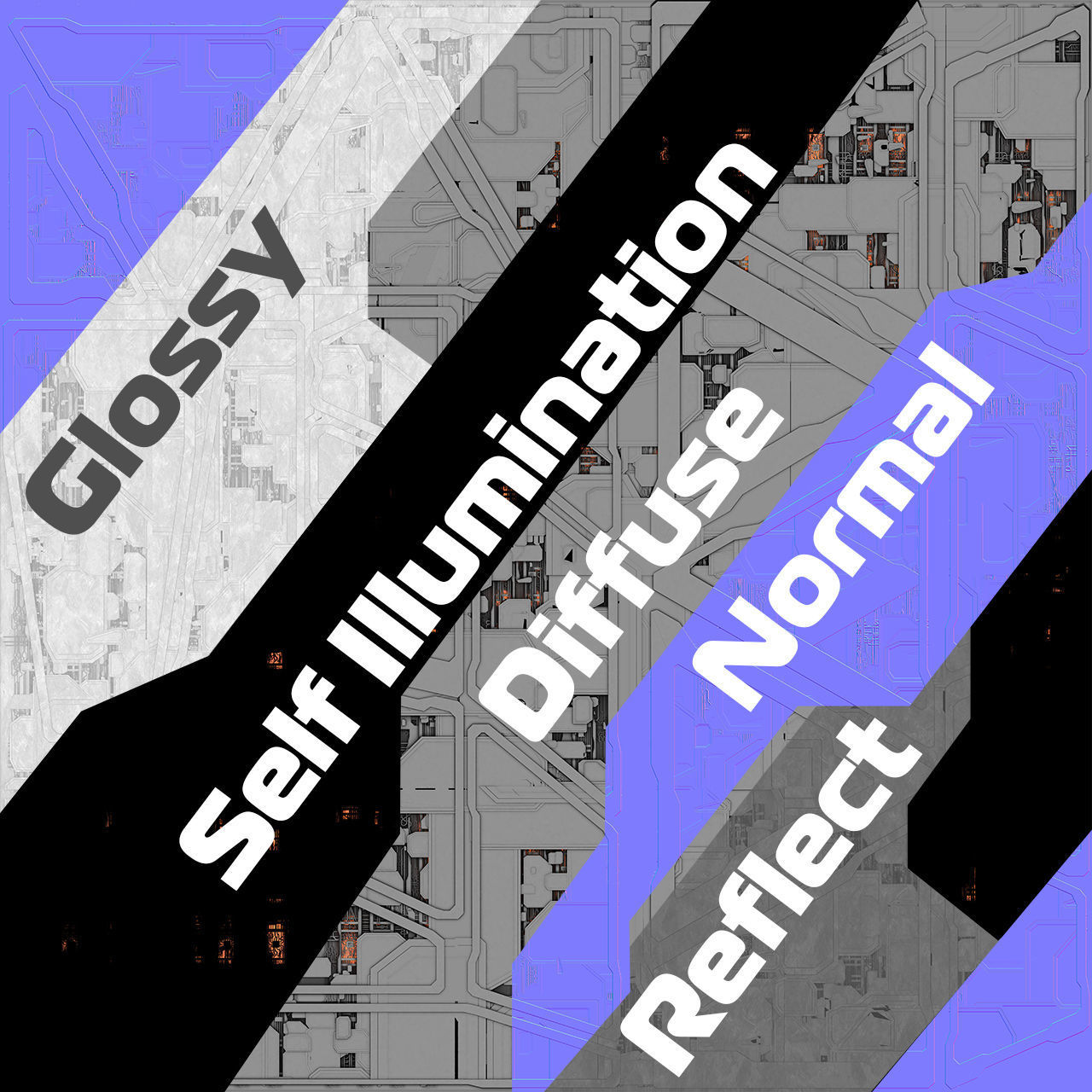 Sci-fi Textures MEGA Pack 3D model_16