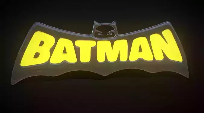 Batman logo brave and bold 3D