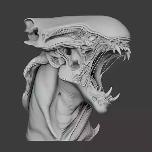 Alien Monster Head