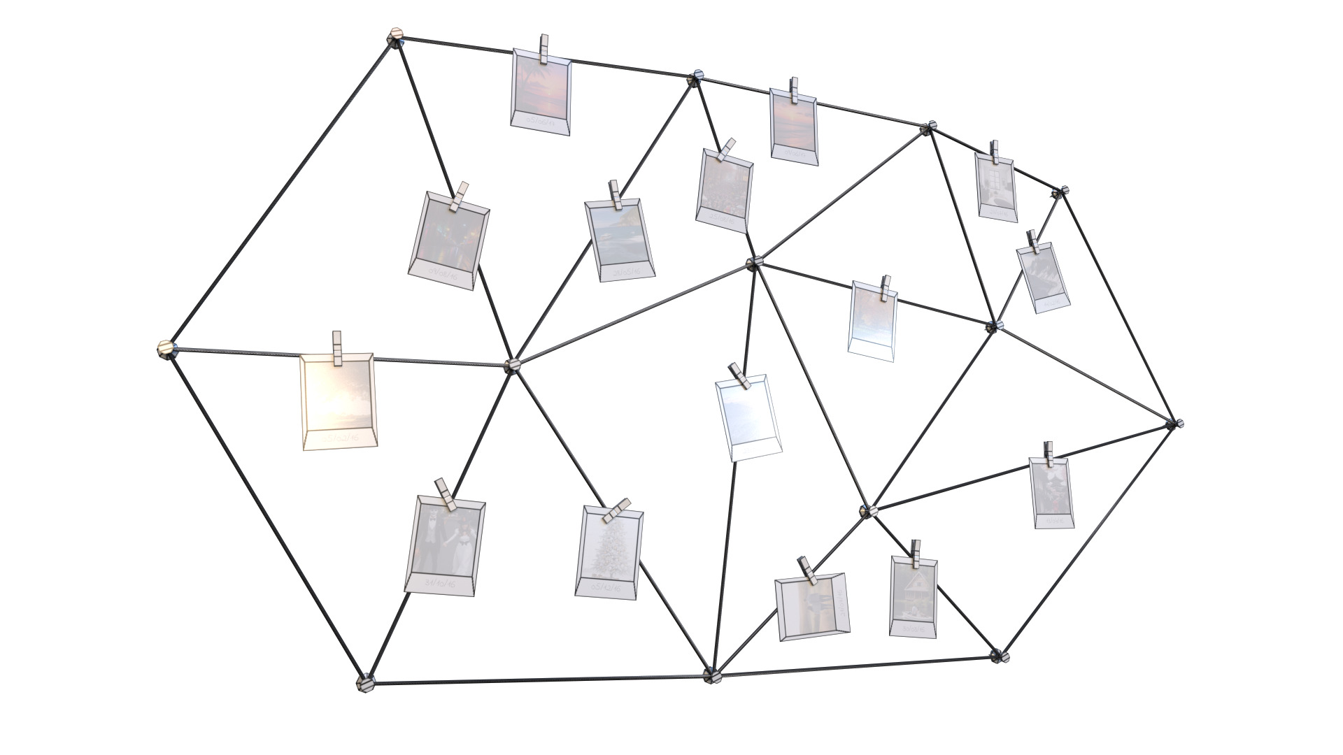 Photo Wall 01 Low-poly 3D model_12