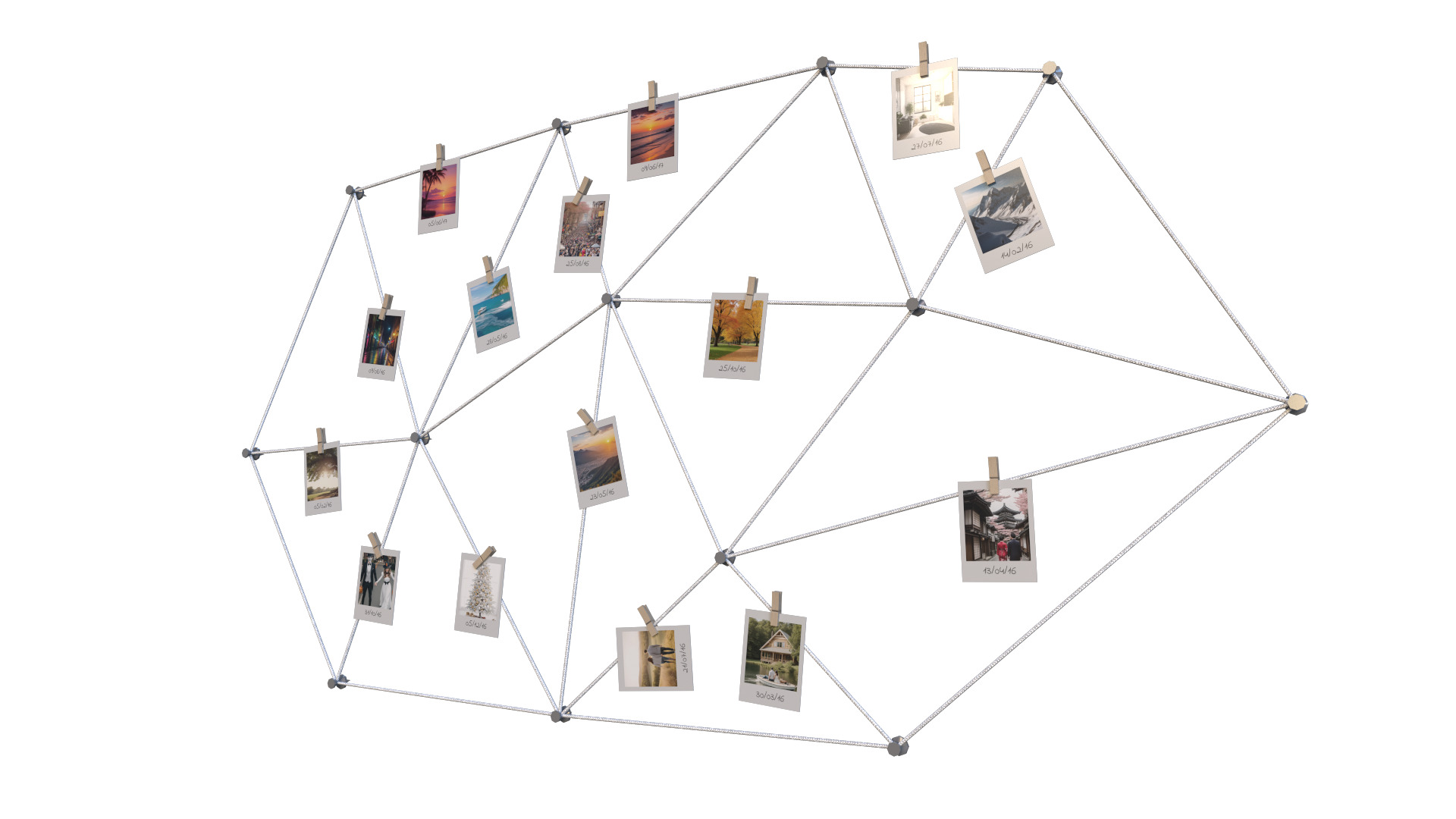 Photo Wall 01 Low-poly 3D model_1