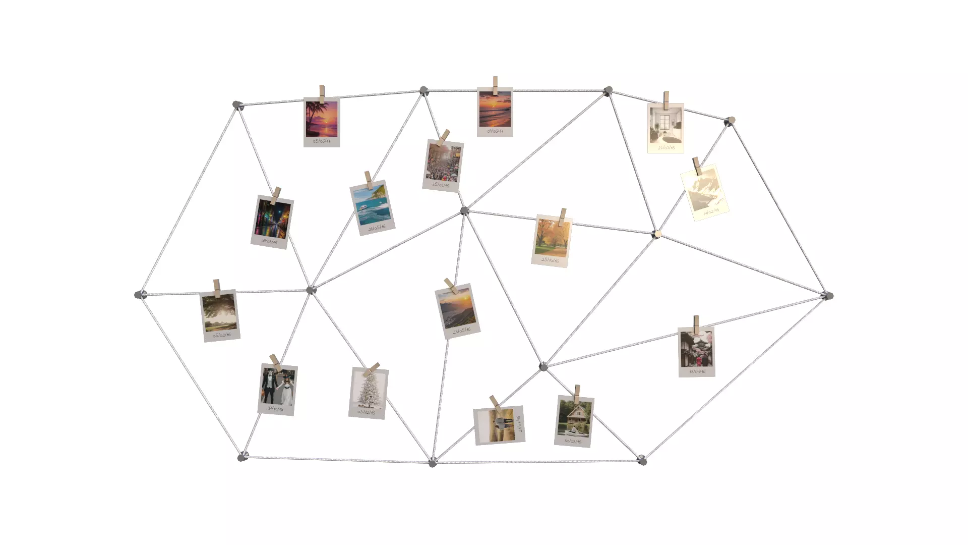 Photo Wall 01 Low-poly 3D model_0