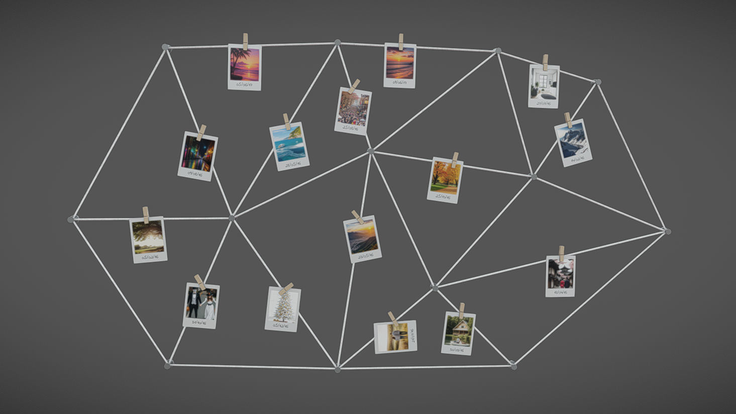 Photo Wall 01 Low-poly 3D model_6