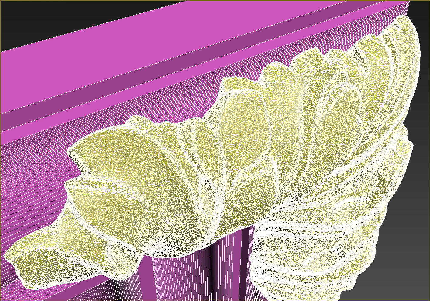 Frame with Carved Elements for CNC machines 3D print model_30