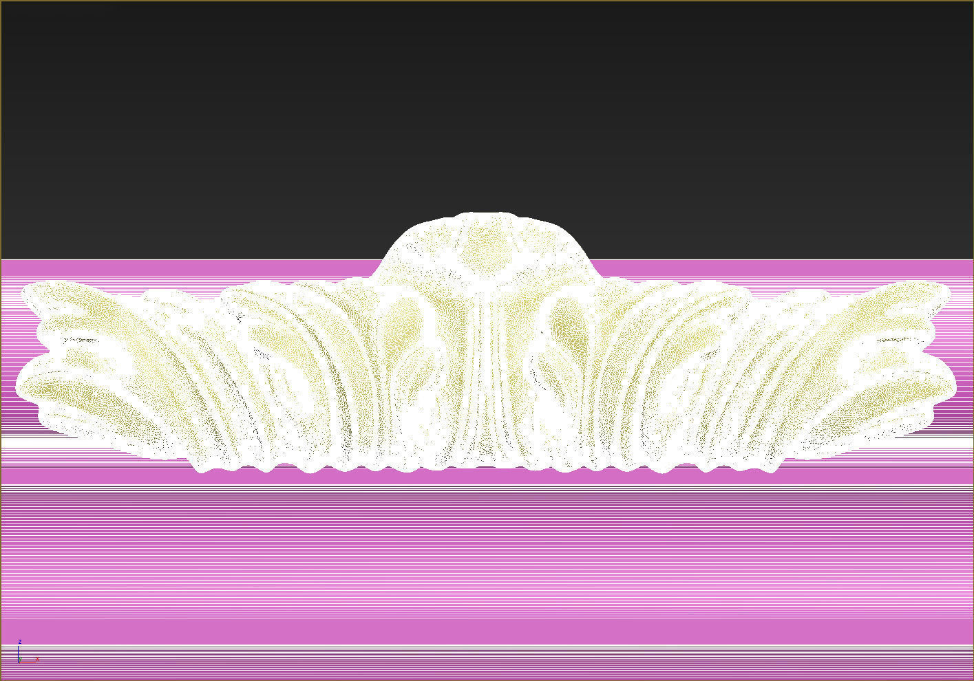 Frame with Carved Elements for CNC machines 3D print model_21