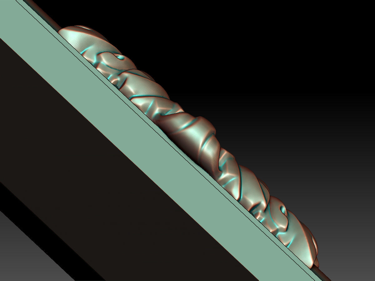Frame with Carved Elements for CNC machines 3D print model_18