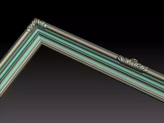 Frame with Carved Elements for CNC machines
