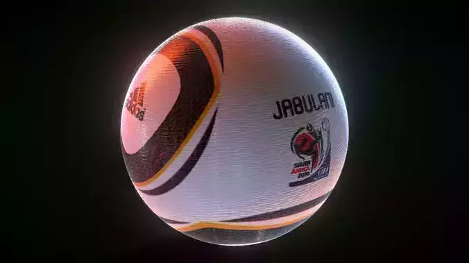 JABULANI WORLDCUP 2010 BALL Low-poly 3D model