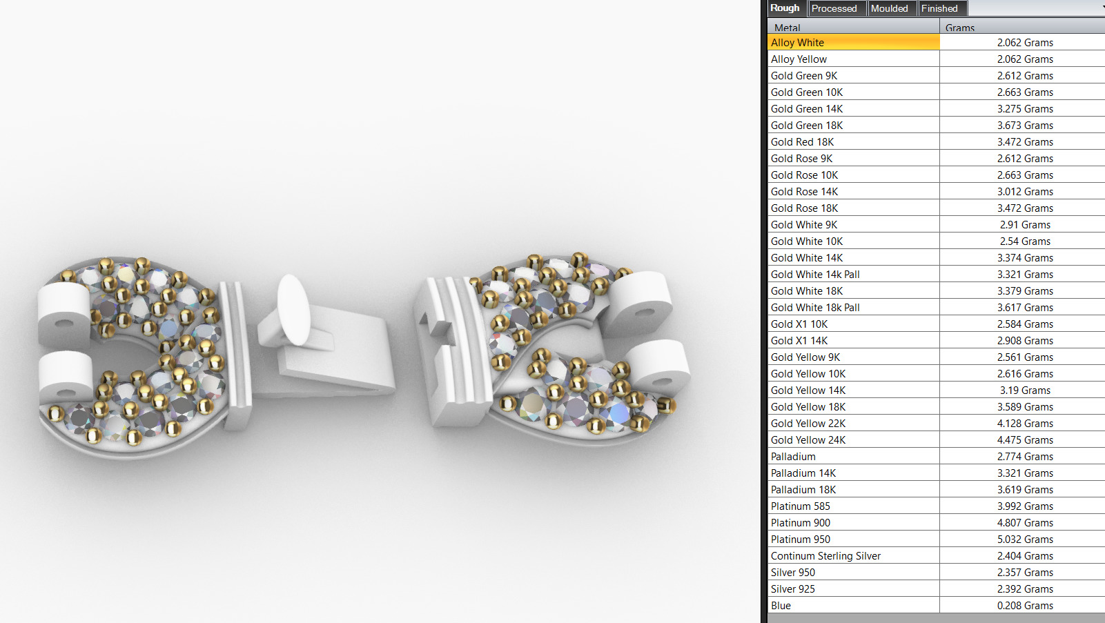 clover cross hiphop bracelet 3D print model_8