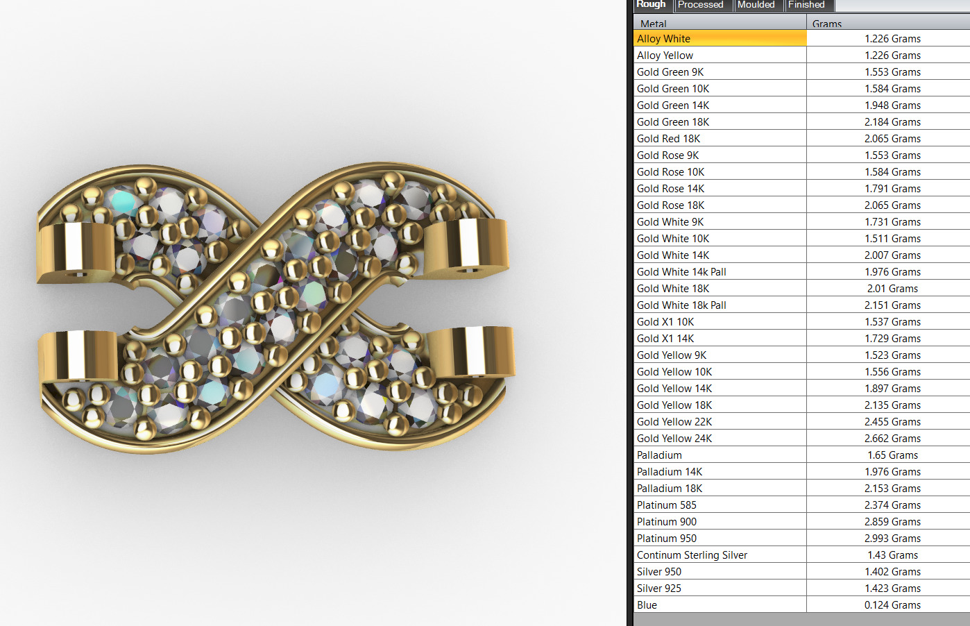 clover cross hiphop bracelet 3D print model_9