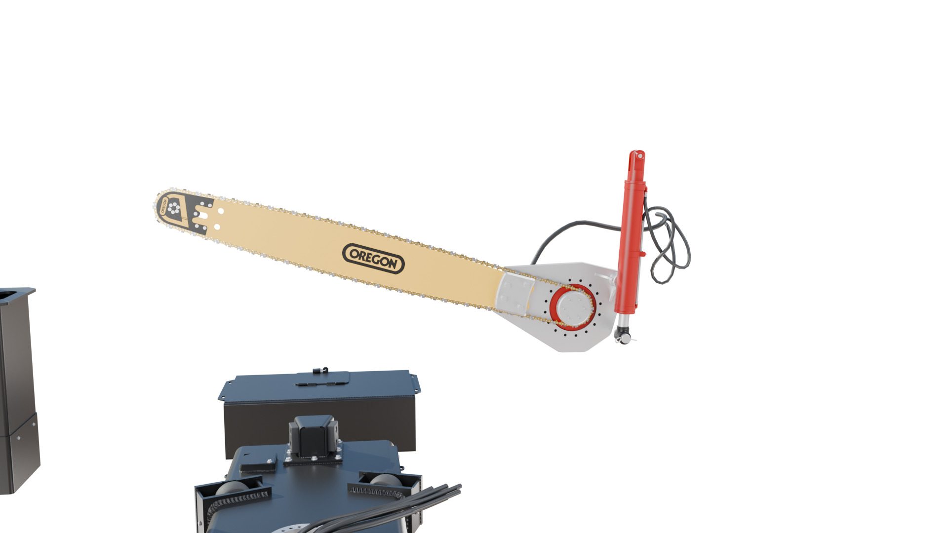 CAT DLK 426 Pull-Through Delimber Trailer-Mounted Low-poly 3D model_5