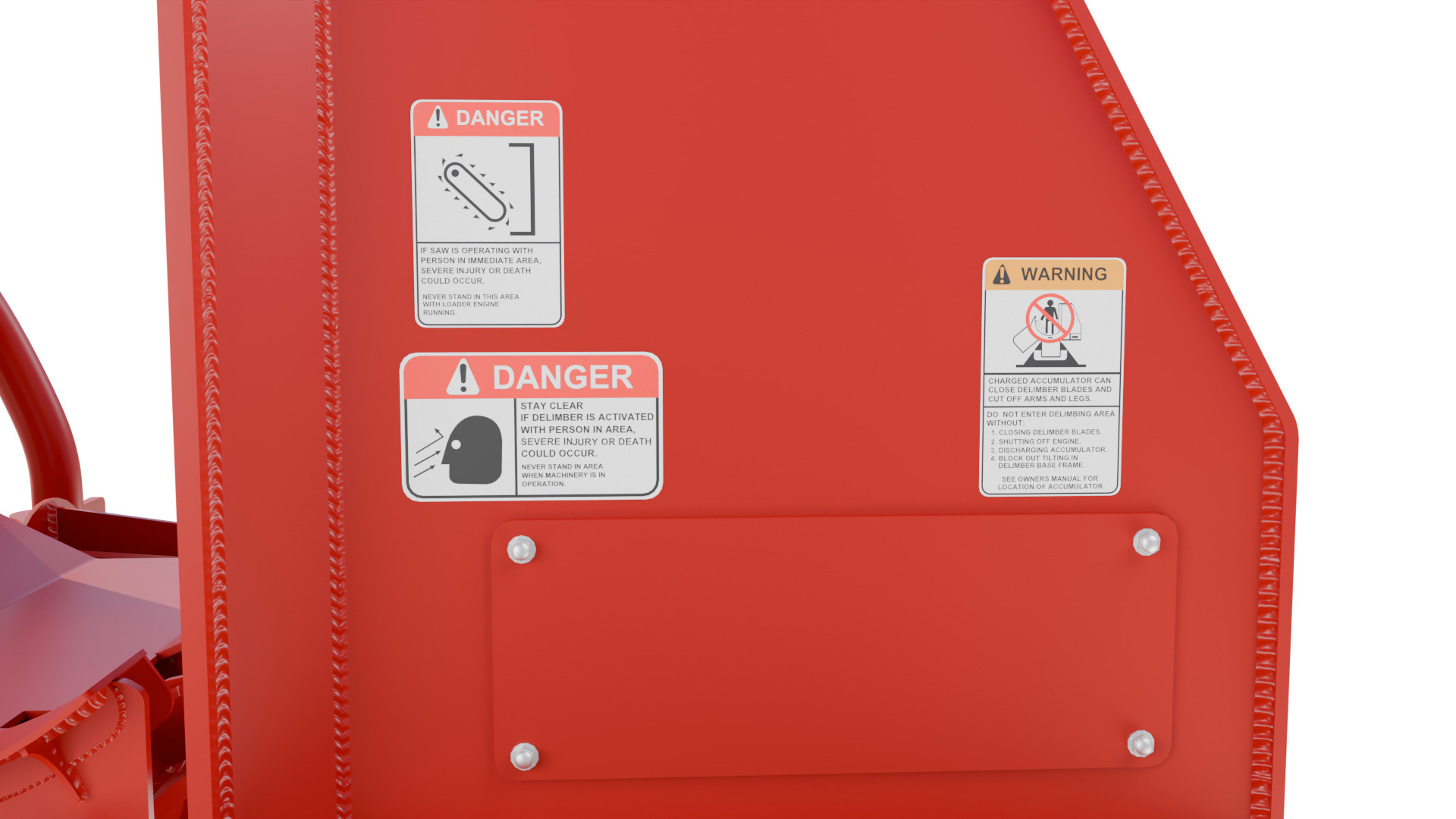 CAT DLK 426 Pull-Through Delimber Trailer-Mounted Low-poly 3D model_16