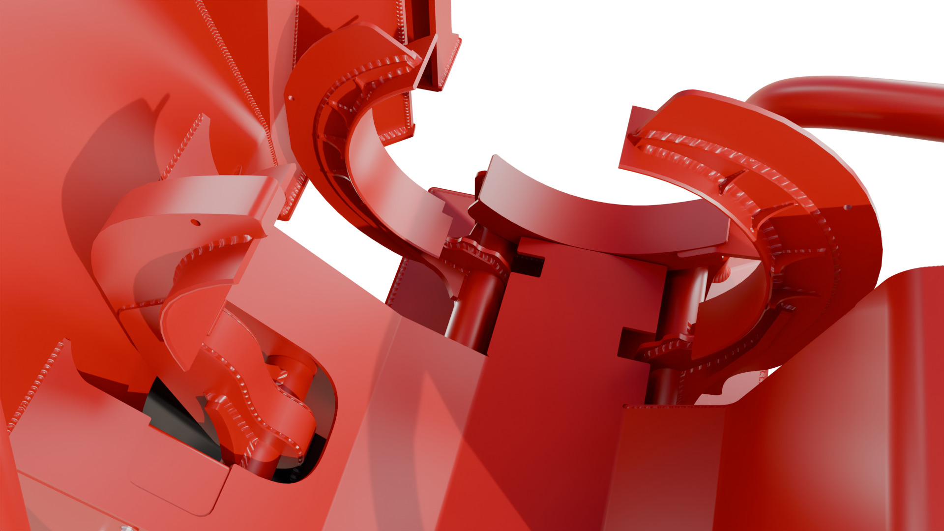 CAT DLK 426 Pull-Through Delimber Trailer-Mounted Low-poly 3D model_13