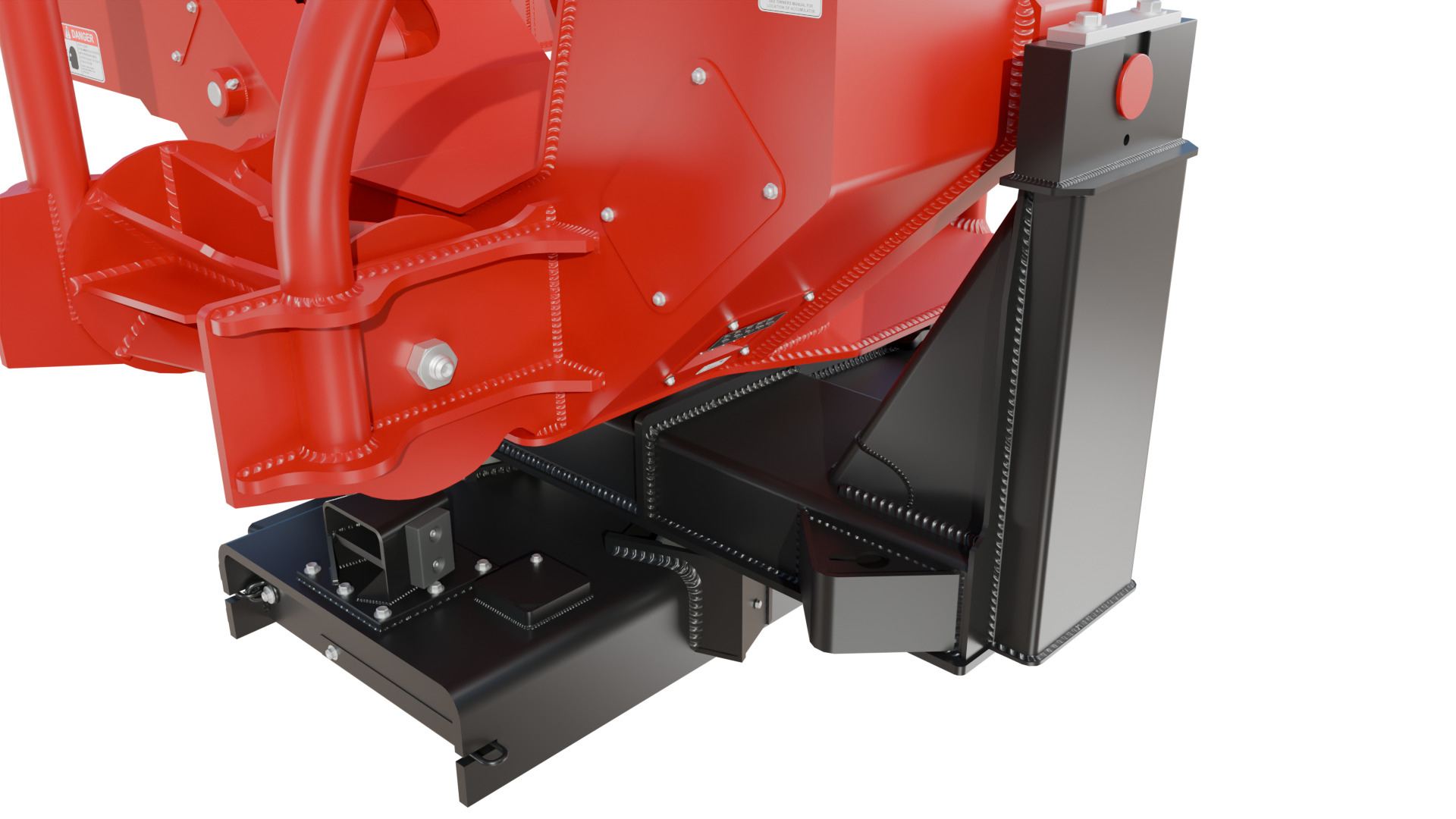 CAT DLK 426 Pull-Through Delimber Trailer-Mounted Low-poly 3D model_12