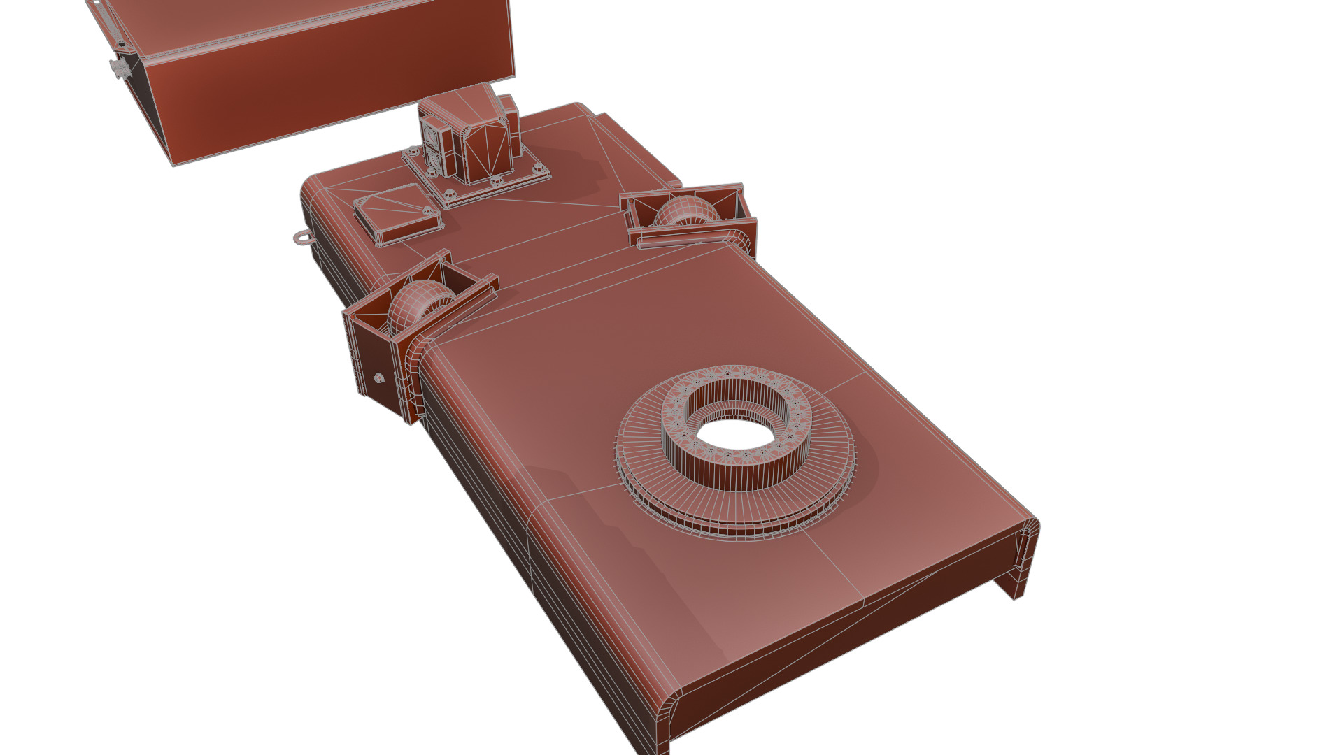 CAT DLK 426 Pull-Through Delimber Trailer-Mounted Low-poly 3D model_24