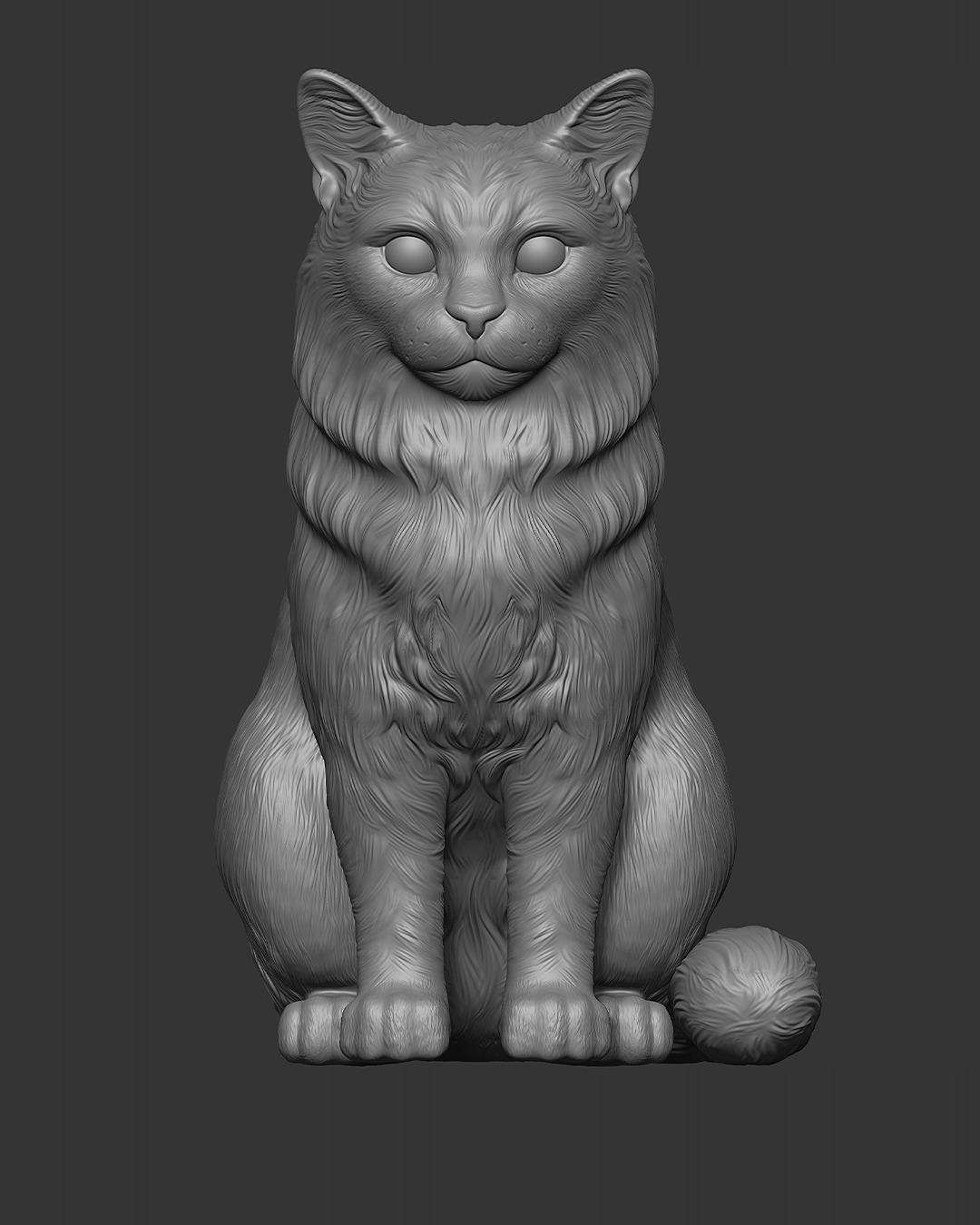 Gato Mestizo Realista 3D print model_18