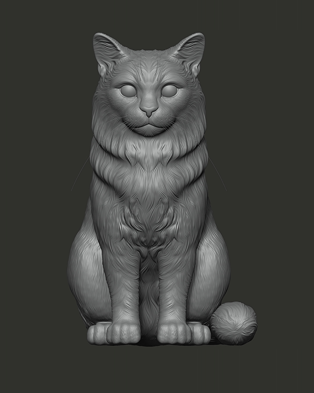 Gato Mestizo Realista 3D print model_17