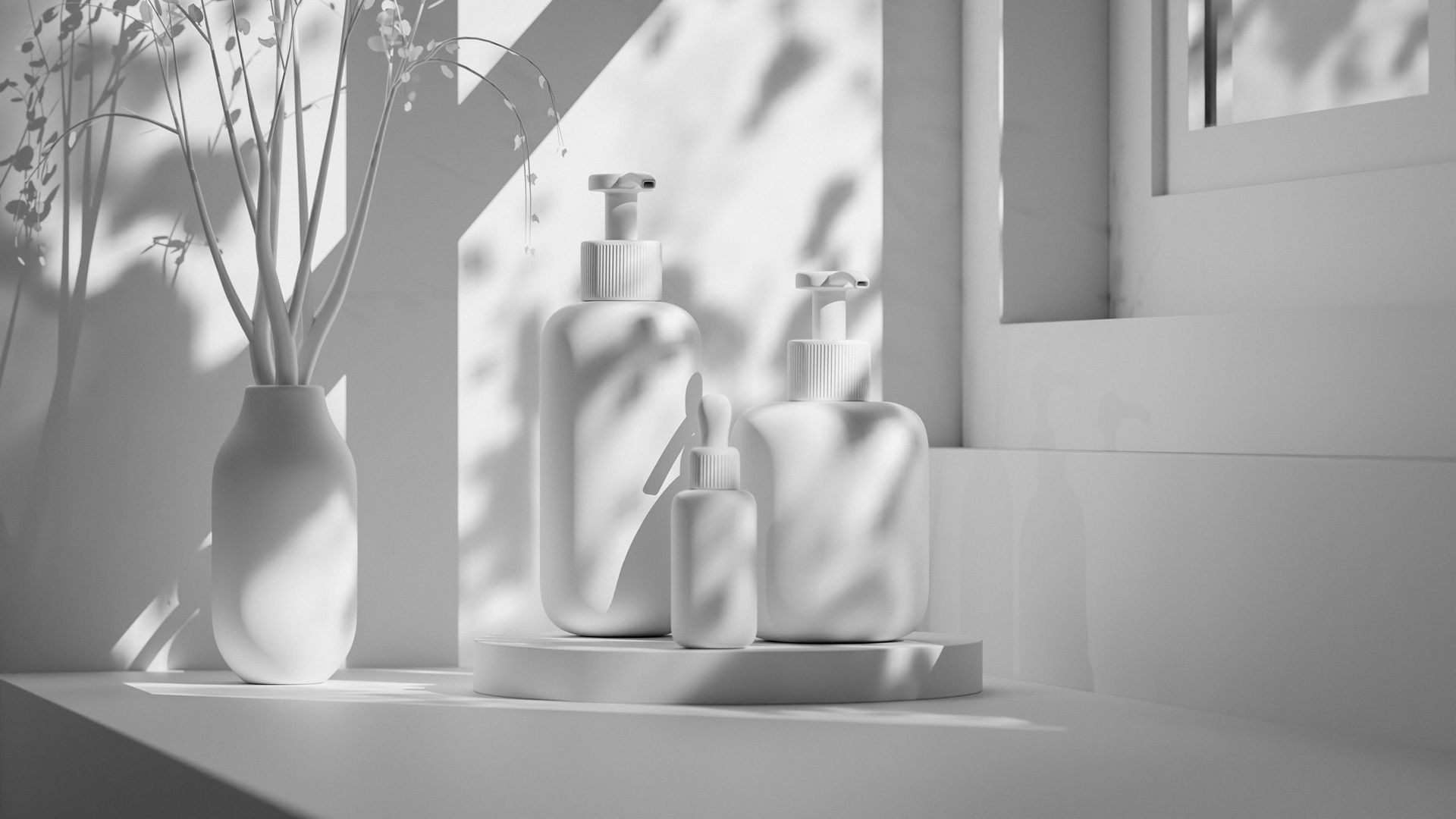 Luxury Beauty Product Mockup Low-poly 3D model_10