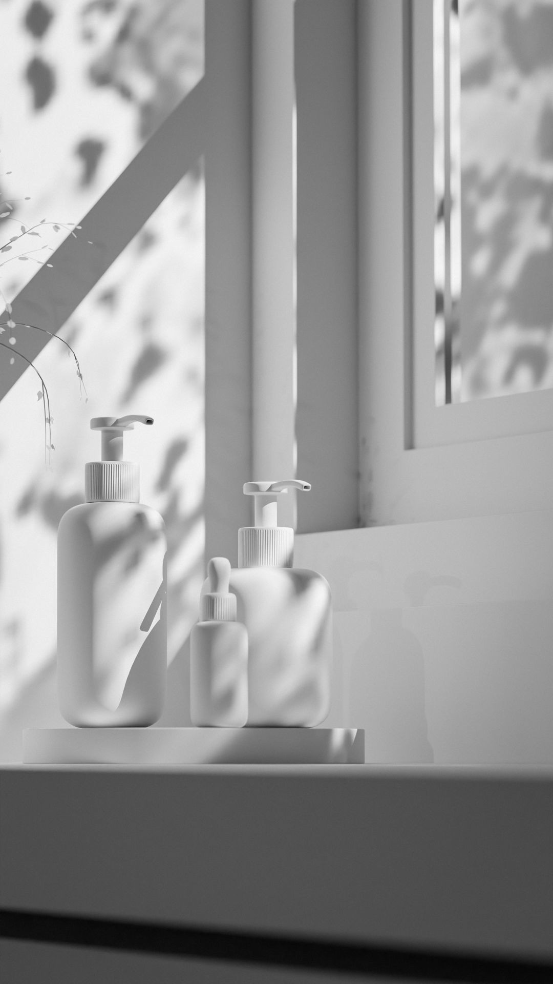 Luxury Beauty Product Mockup Low-poly 3D model_35