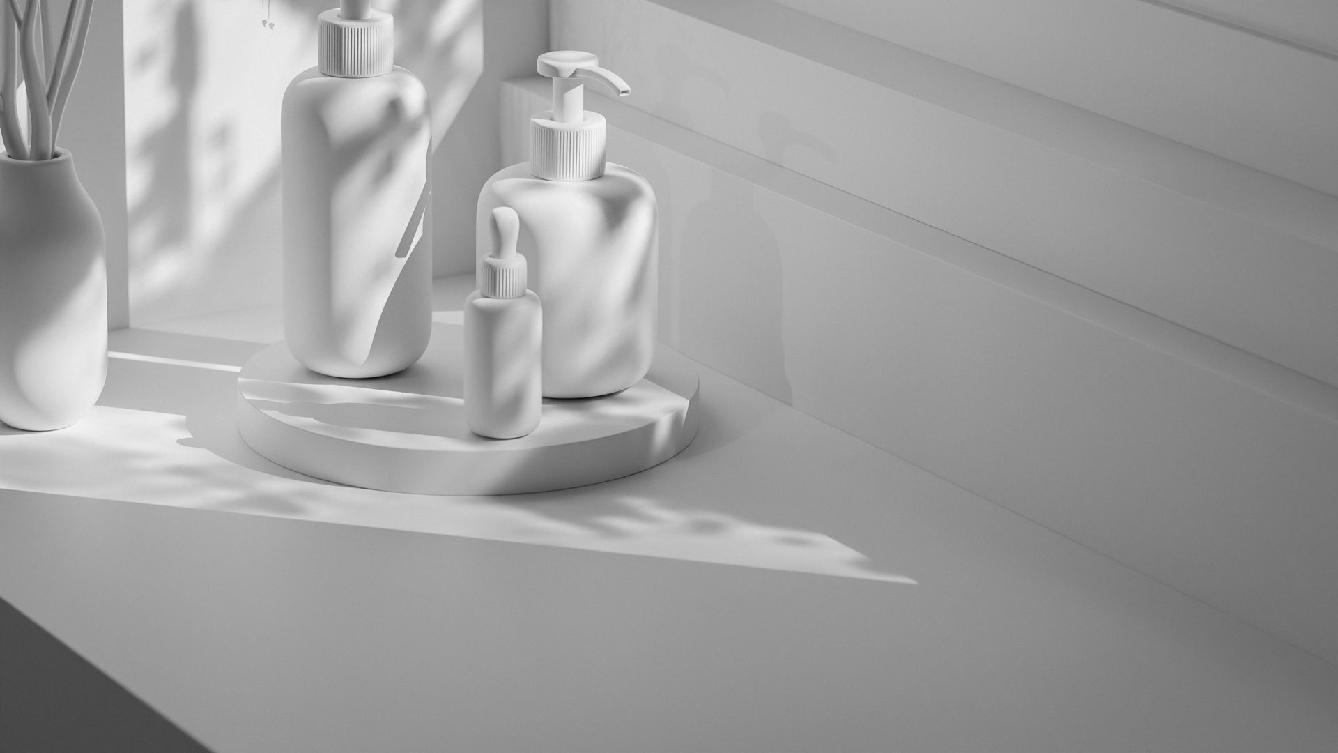 Luxury Beauty Product Mockup Low-poly 3D model_14