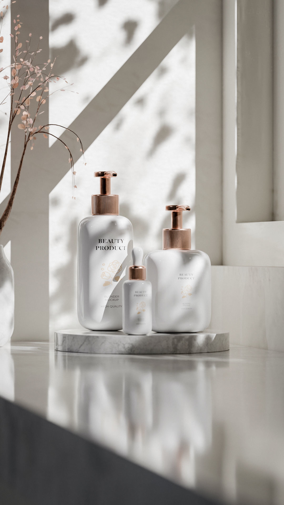 Luxury Beauty Product Mockup Low-poly 3D model_19