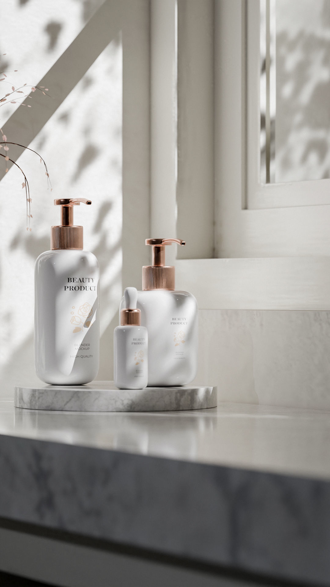 Luxury Beauty Product Mockup Low-poly 3D model_20