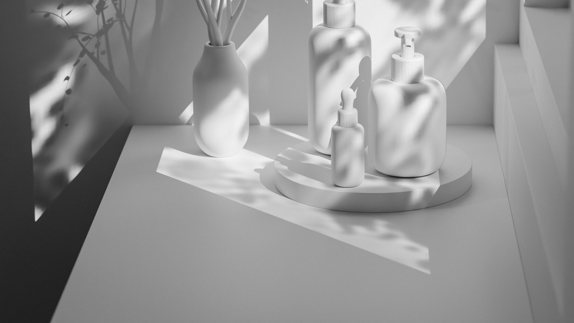 Luxury Beauty Product Mockup Low-poly 3D model_15