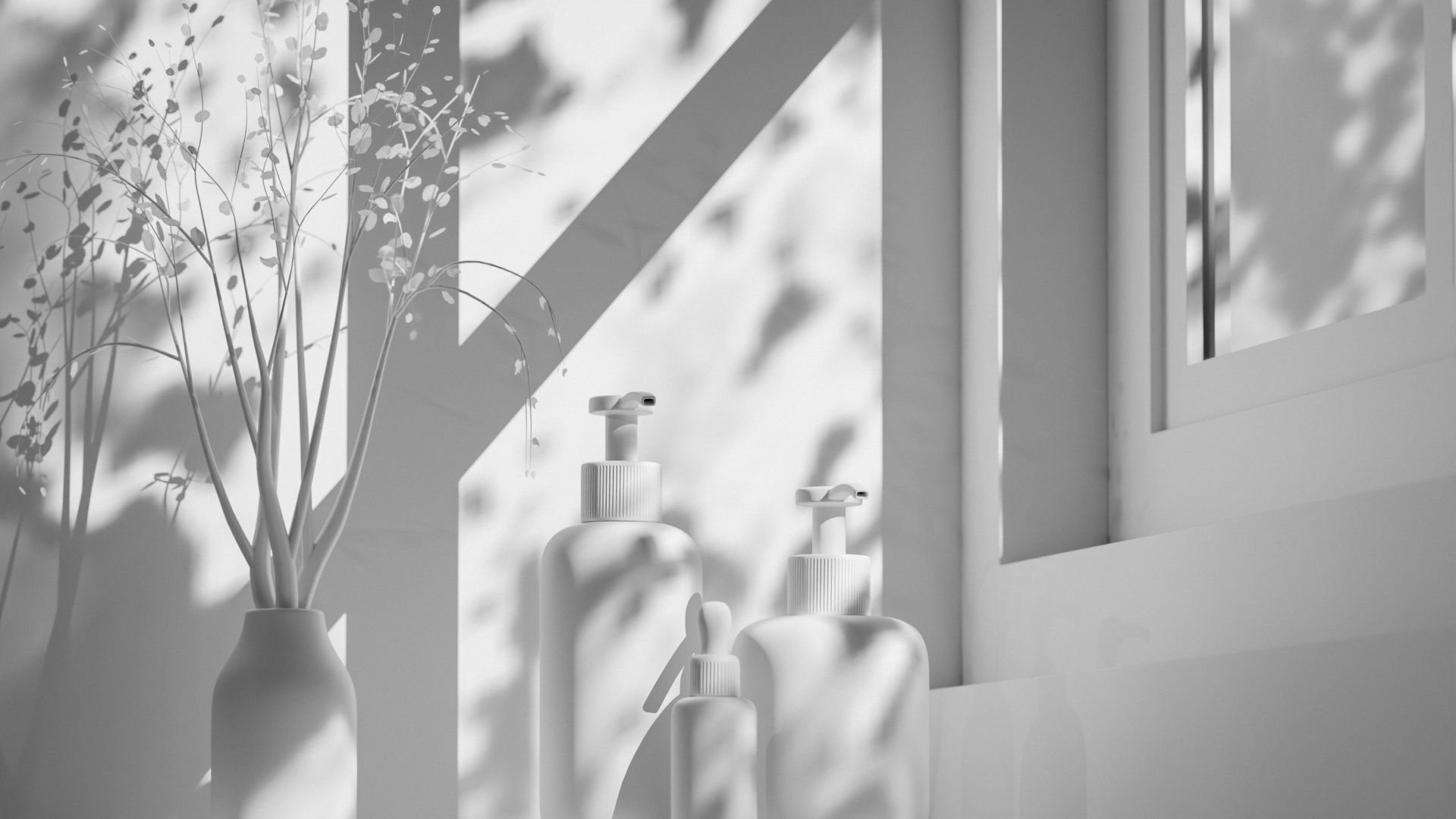 Luxury Beauty Product Mockup Low-poly 3D model_16