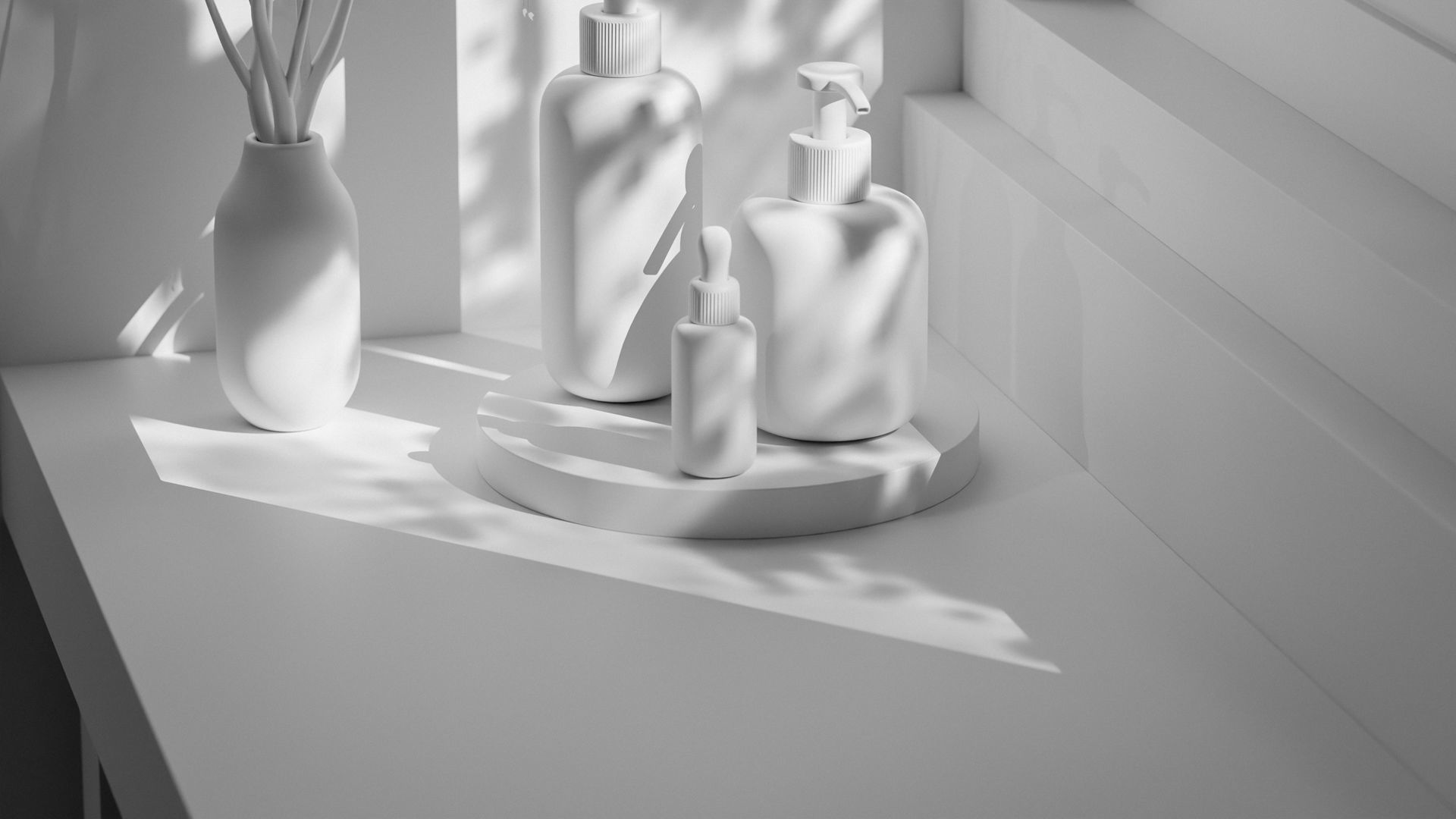 Luxury Beauty Product Mockup Low-poly 3D model_13